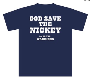 GOD SAVE NICKEY/ネイビーBODY(Back print 2022 tour schedule)
