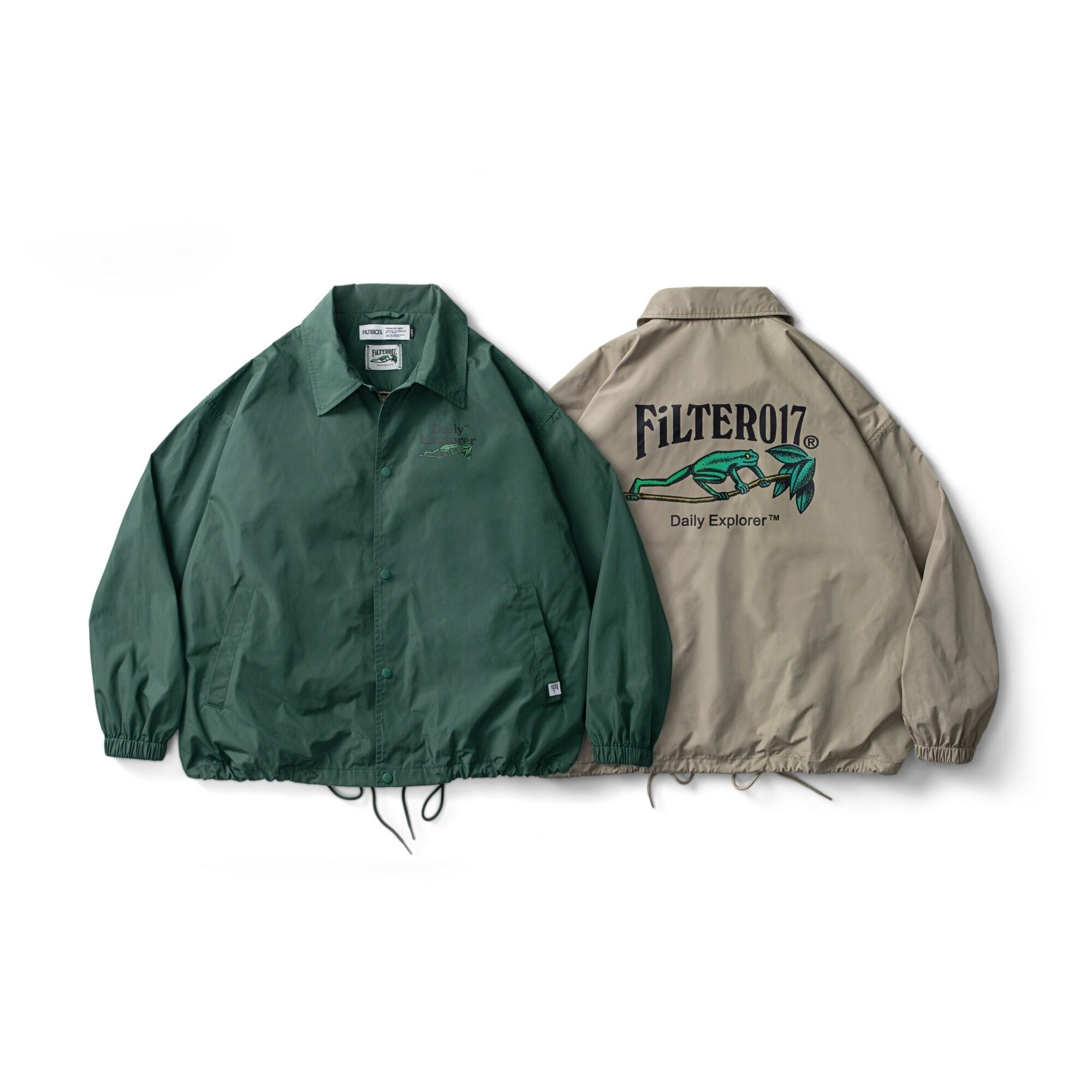 FILTER017® Daily Explorer™ / フロッグ グラフィックコーチジャケット 