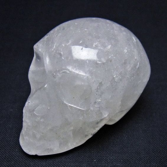 水晶 ドクロ スカル 置物 一点物 145-1800