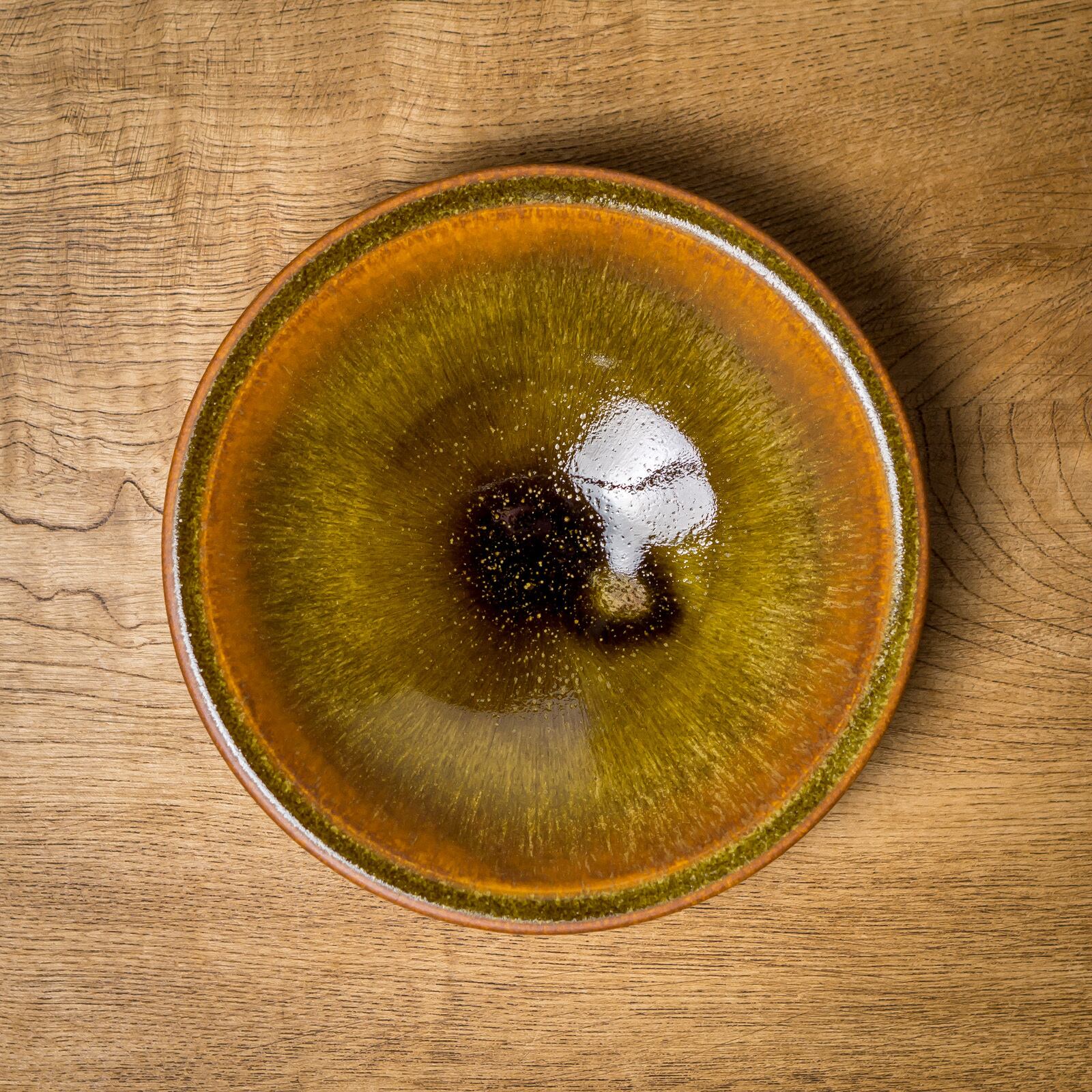6寸浅鉢 窯変蕎麦釉（煮物鉢・深皿） ／北側雄一 | 手作りの器・食器の