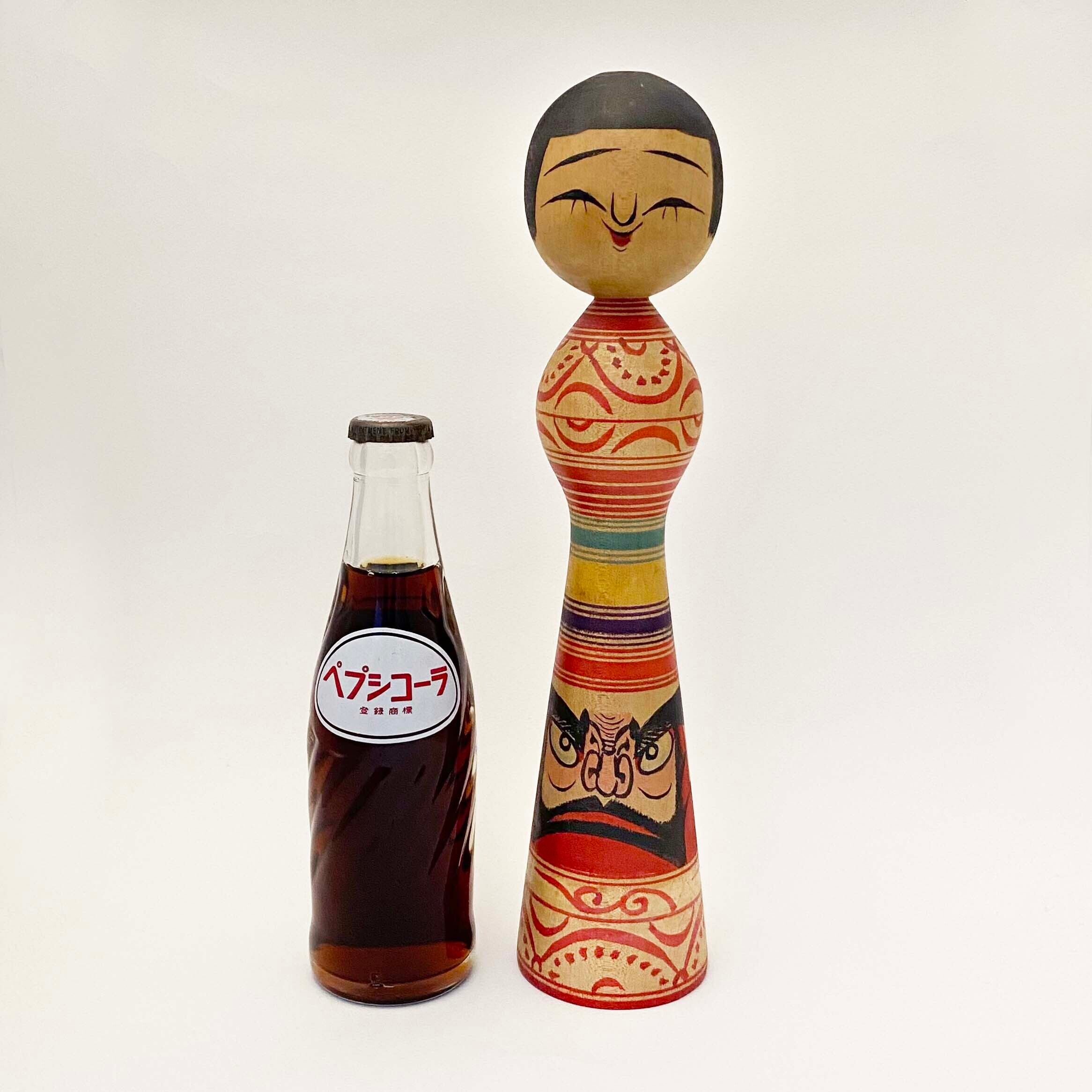 だるま柄こけし(津軽系始祖 / 盛秀太郎工人)31cm