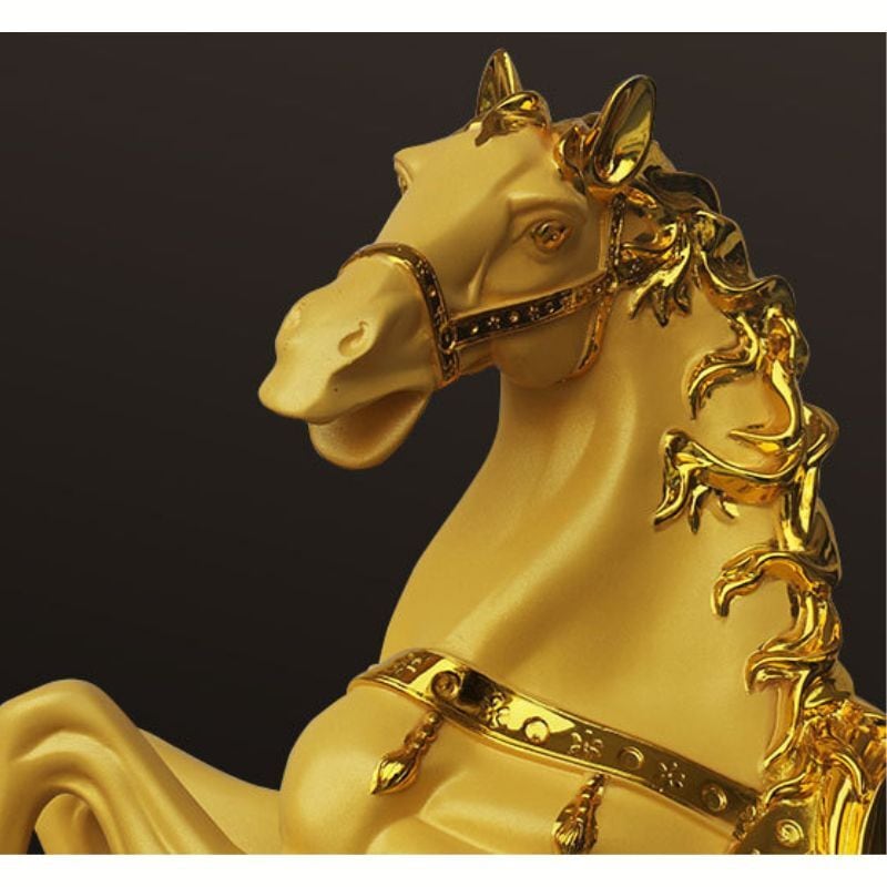 跳ね馬 オブジェ 置物 全長70cm 全長58cm 黄金 ゴールド 大きい 装飾