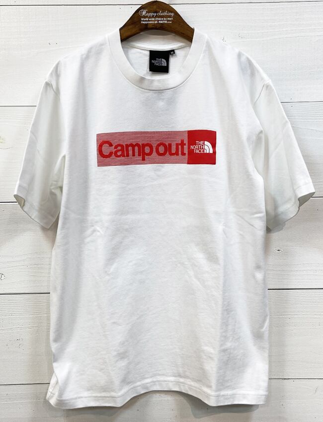 THE NORTH FACE (ザノースフェイス) キャンプアウトロゴティー (W)ホワイト NT32011