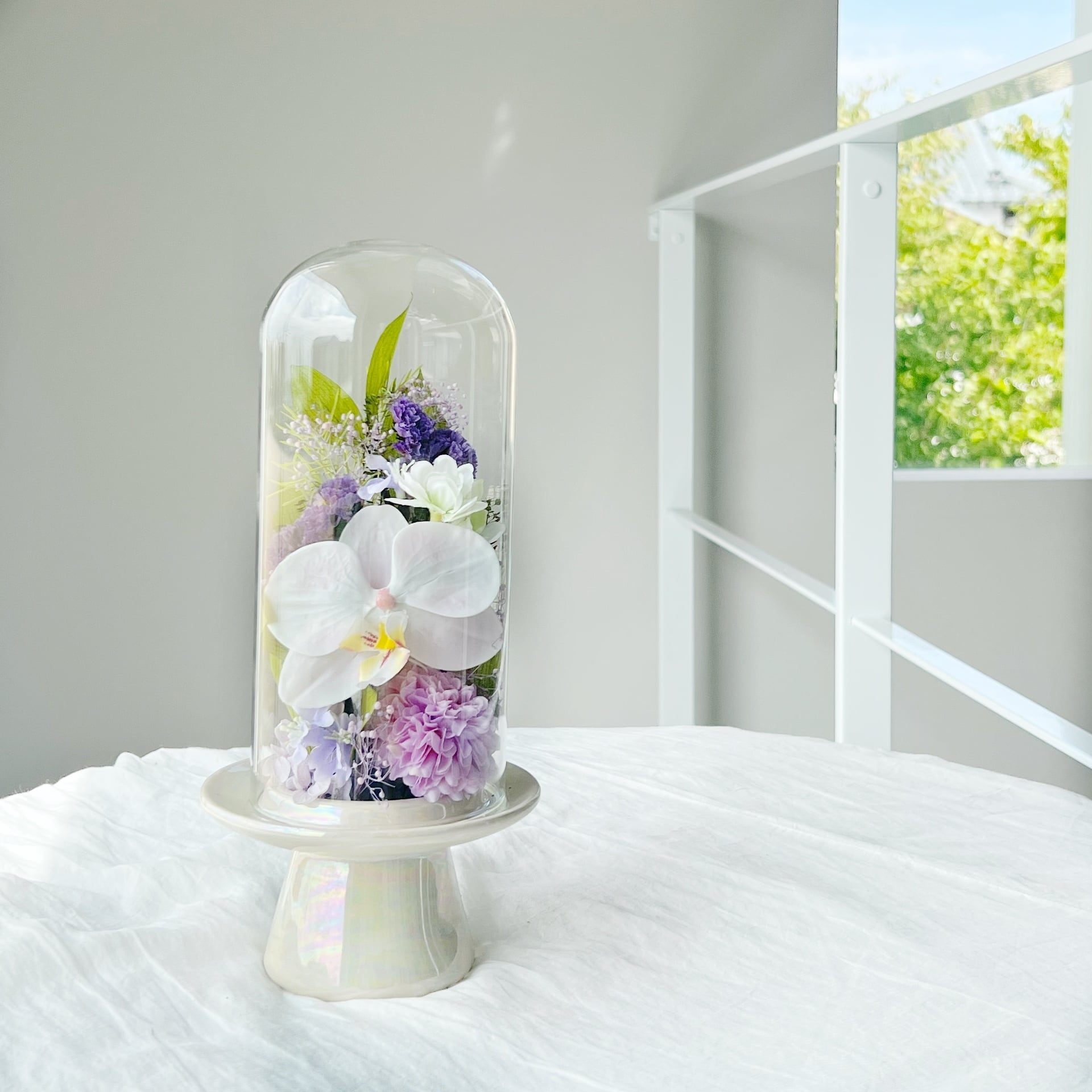 1対2点セット 仏花 お供え 枯れない仏花 胡蝶蘭 プリザーブドフラワー