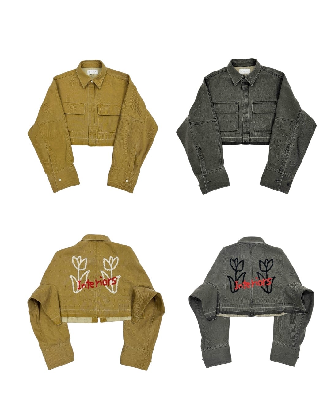 【 BELPER 】WASHED TULIP SHIRT JACKET