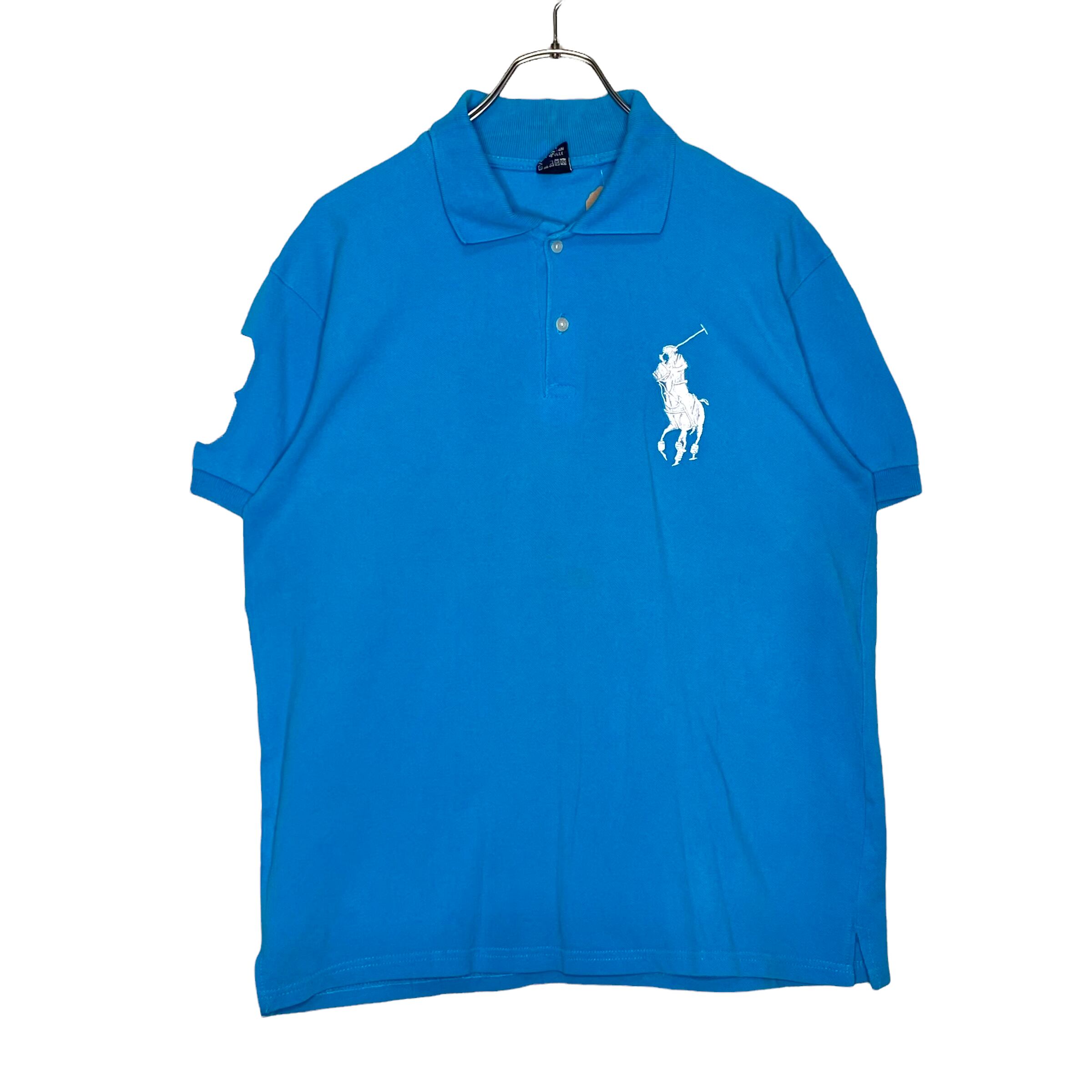 Made in USA】POLO RALPH LAUREN 半袖ポロシャツ L ブランドロゴ
