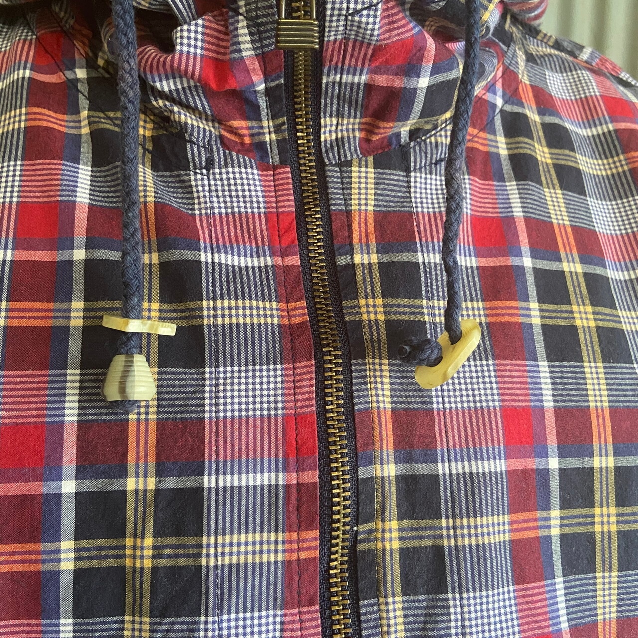 90年代〜00年代 Eddie Bauer エディーバウアー チェック ハーフジップ 
