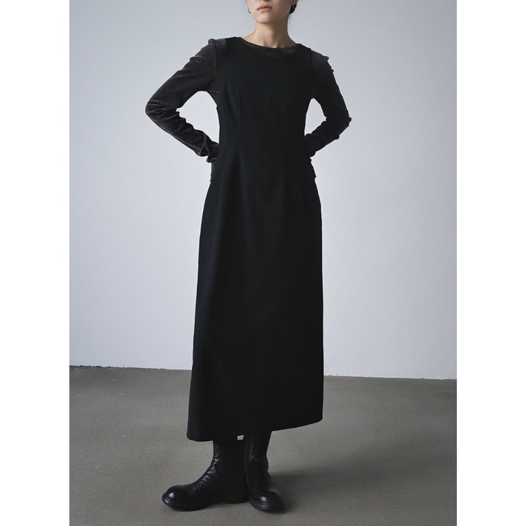 Sleeveless rayon mix I-line one piece G1043