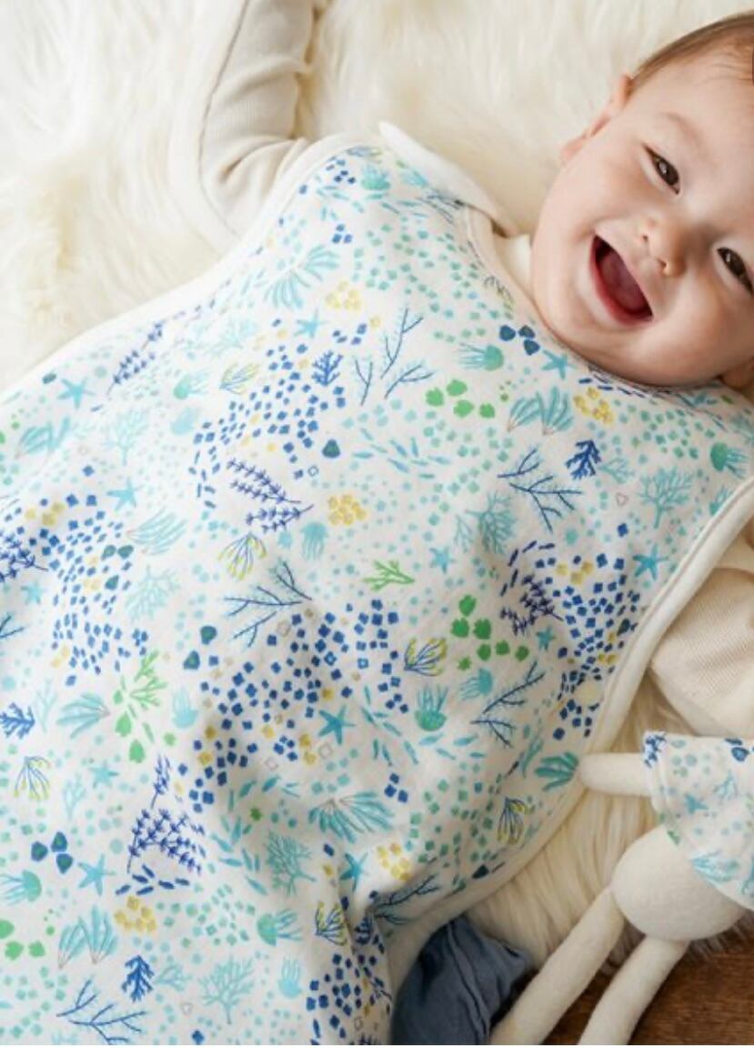 Haruulala　[baby]オーガニックコットンスリーパー　アンダーザシー   （ギフトBOX付き）