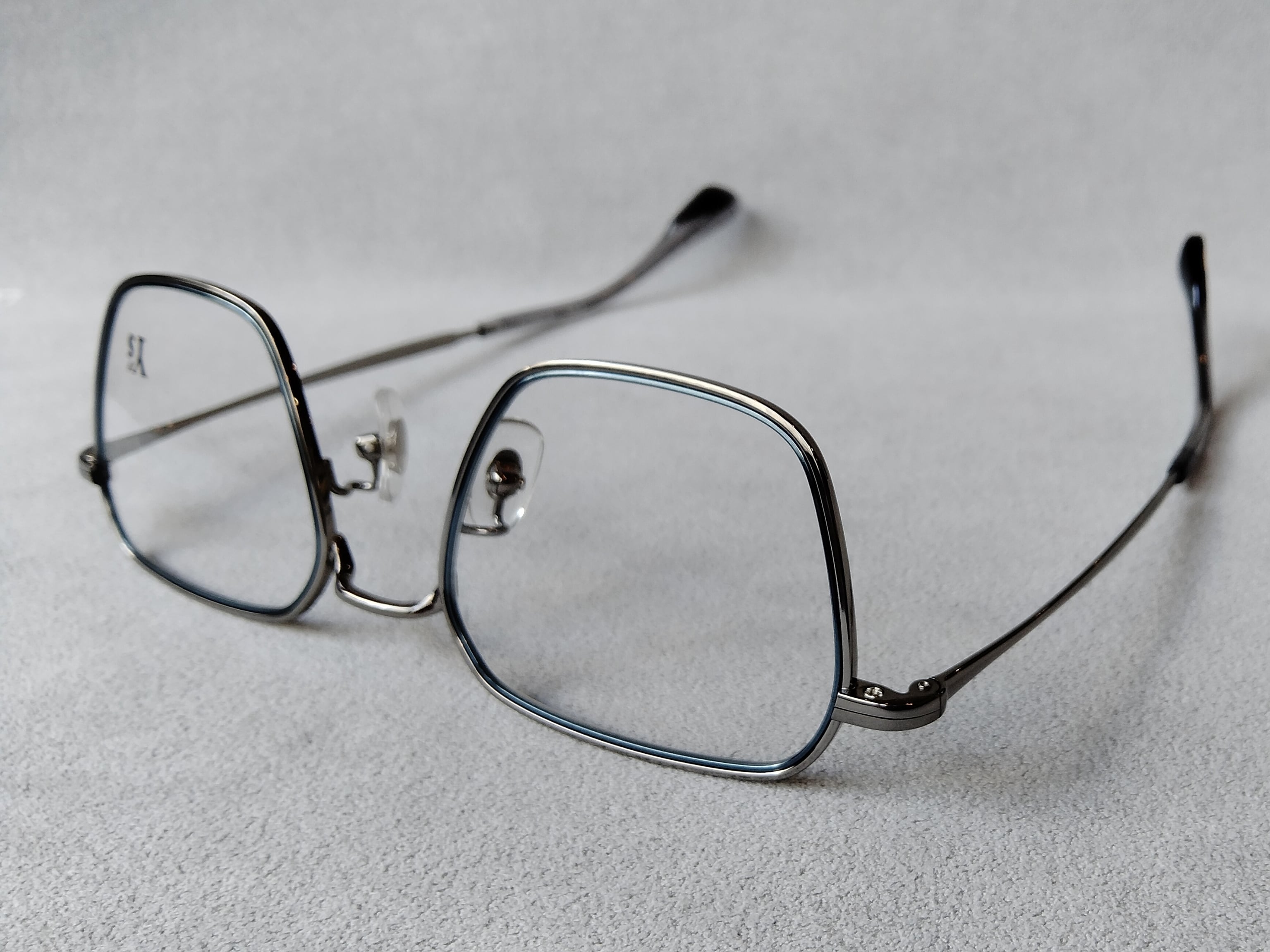Y's (ワイズ) EYEWEAR 81-0031-3 // Light GRAY ＆ NAVY ［made in