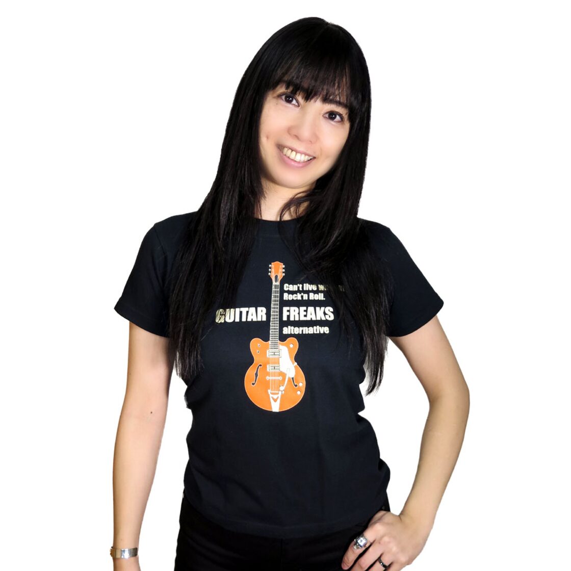 グレッチ ギターTシャツ メンズ レディース ブラック 黒 ロックTシャツ 