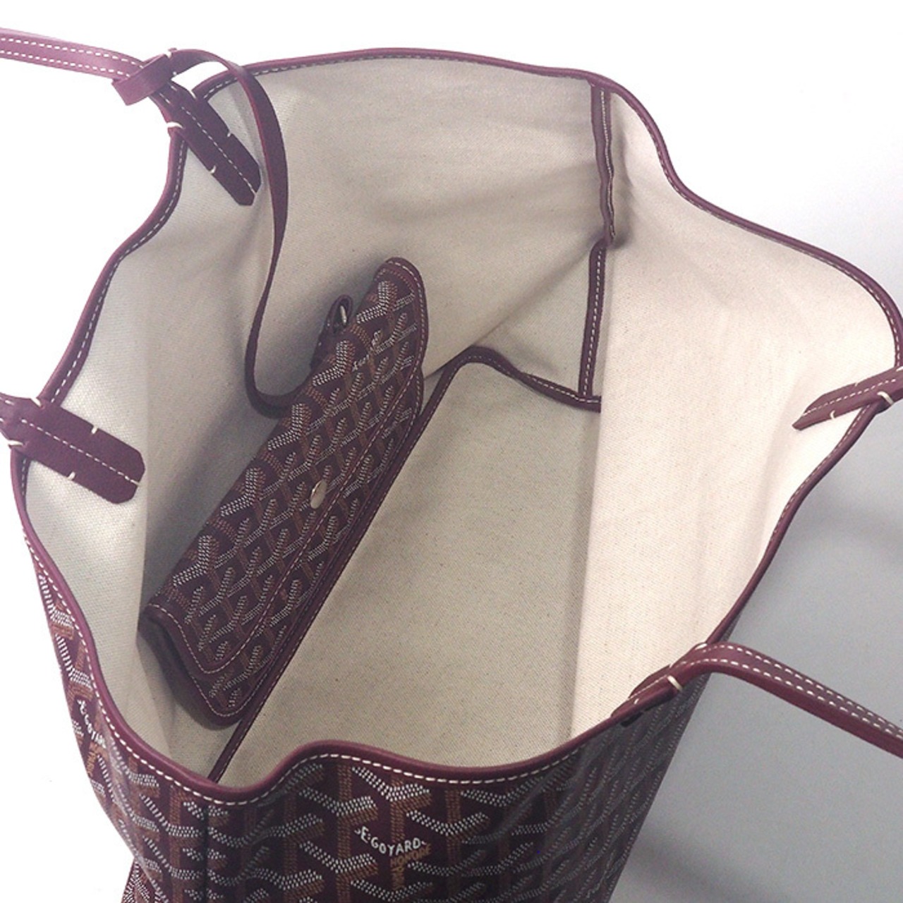 ゴヤール GOYARD サンルイPM トートバッグ ボルドー 未使用 | 質ミウラ  