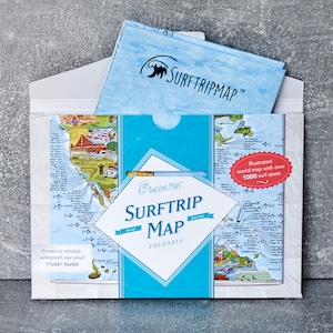 Awesome Maps  - Surftrip Map Foldable -