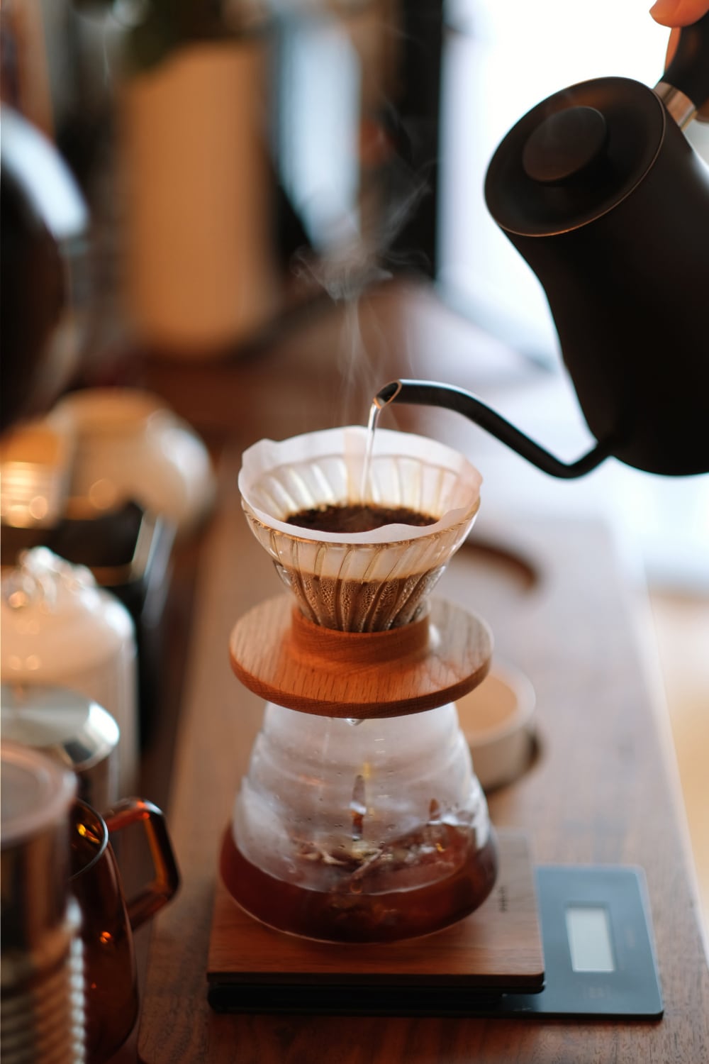 PROLOG Wooden Dripper Holder for HARIO V60 | GOLDEN FOREST