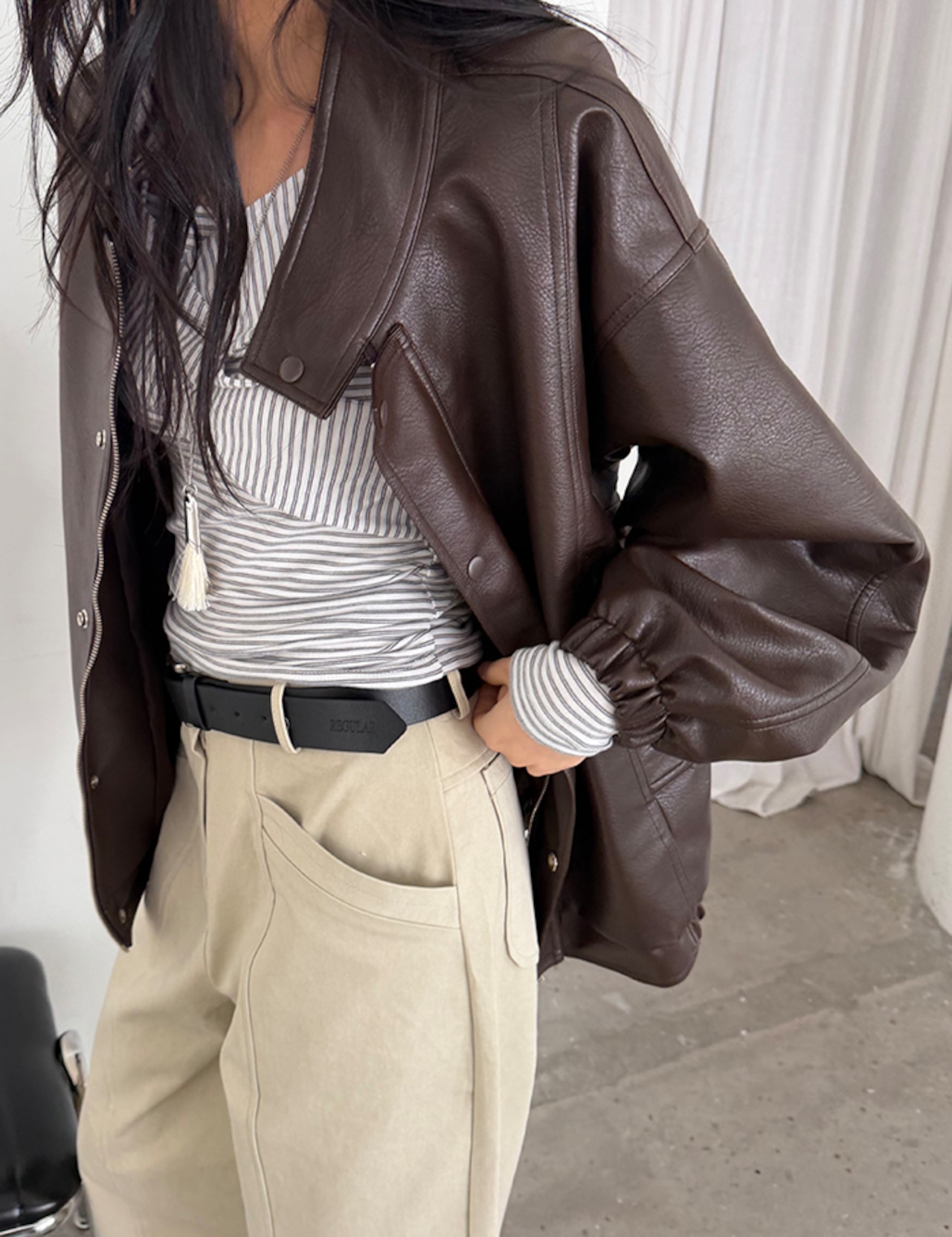 【新作5%OFF・3日間】Carbon Soft-Leather Jacket_2colors