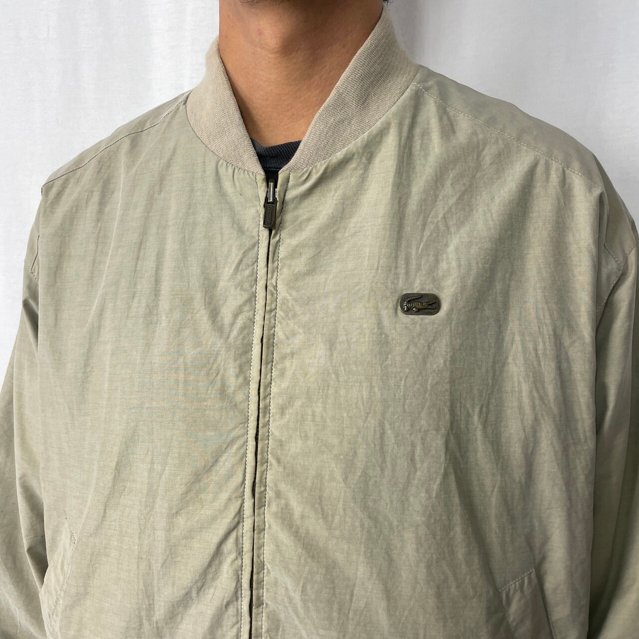 LACOSTE ラコステ チェック柄 リバーシブル ブルゾン メンズXL相当 