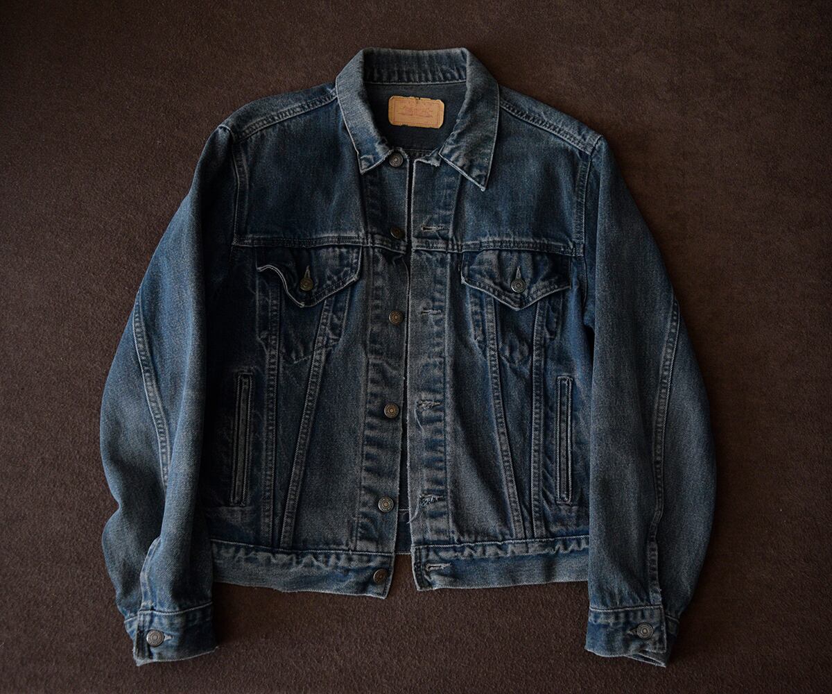 RARE! 80s Levi's 70506-1913 L Black Navy | SECOND TIME GLORY