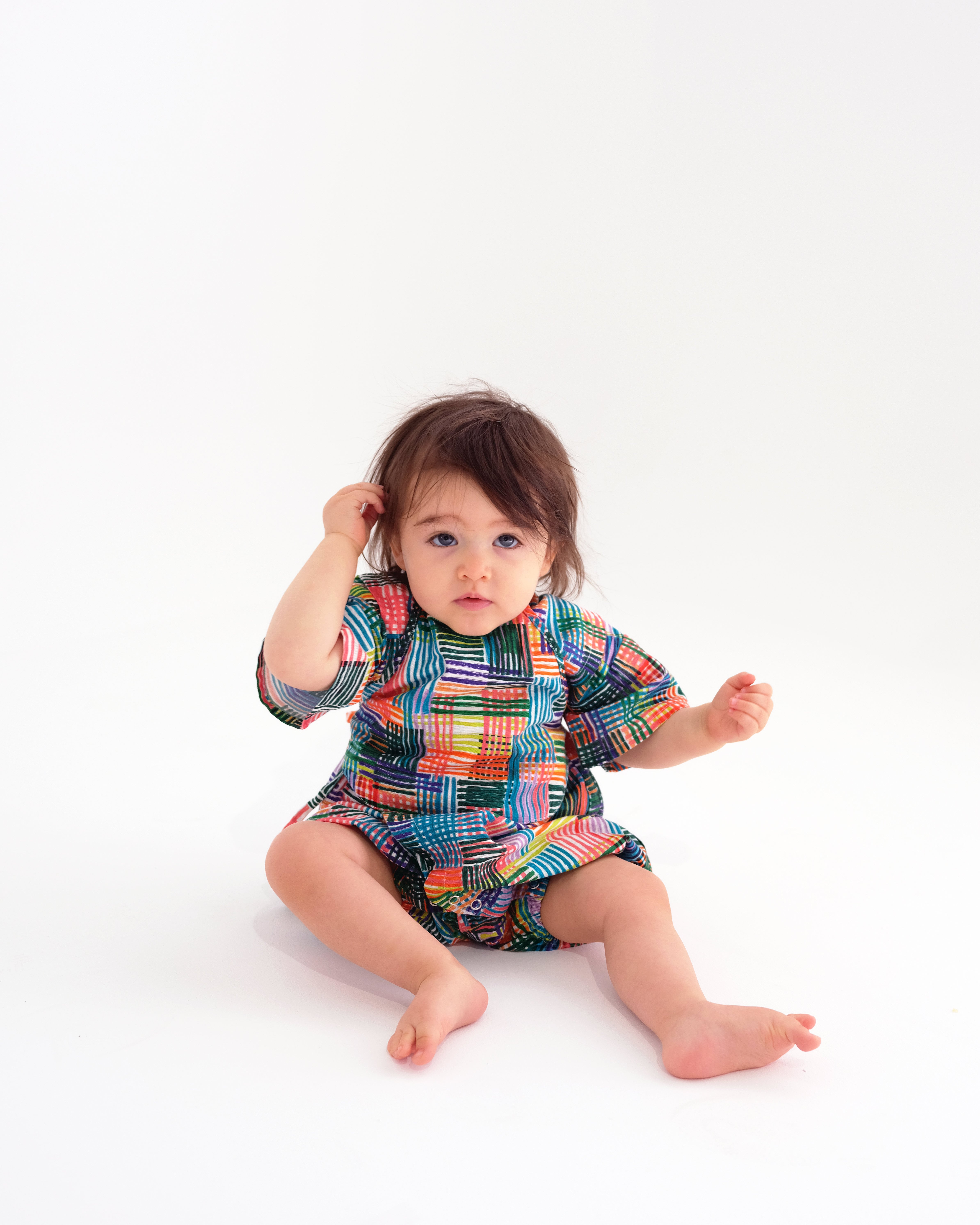 WOLF&RITA 花柄ロンパース 18M