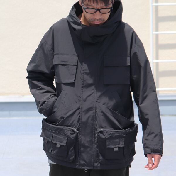 60/40 Cloth Tool Pocket Storage Cargo Mountain Parka Black | 武蔵 ...