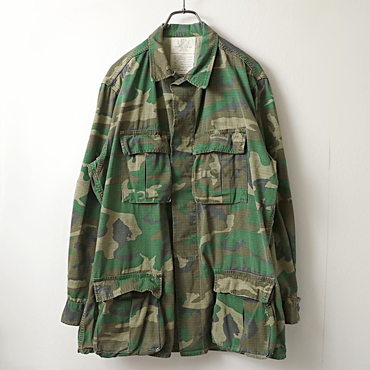 00s 民生品 リーフパターン 迷彩柄 シャツ ジャケット 古着 used