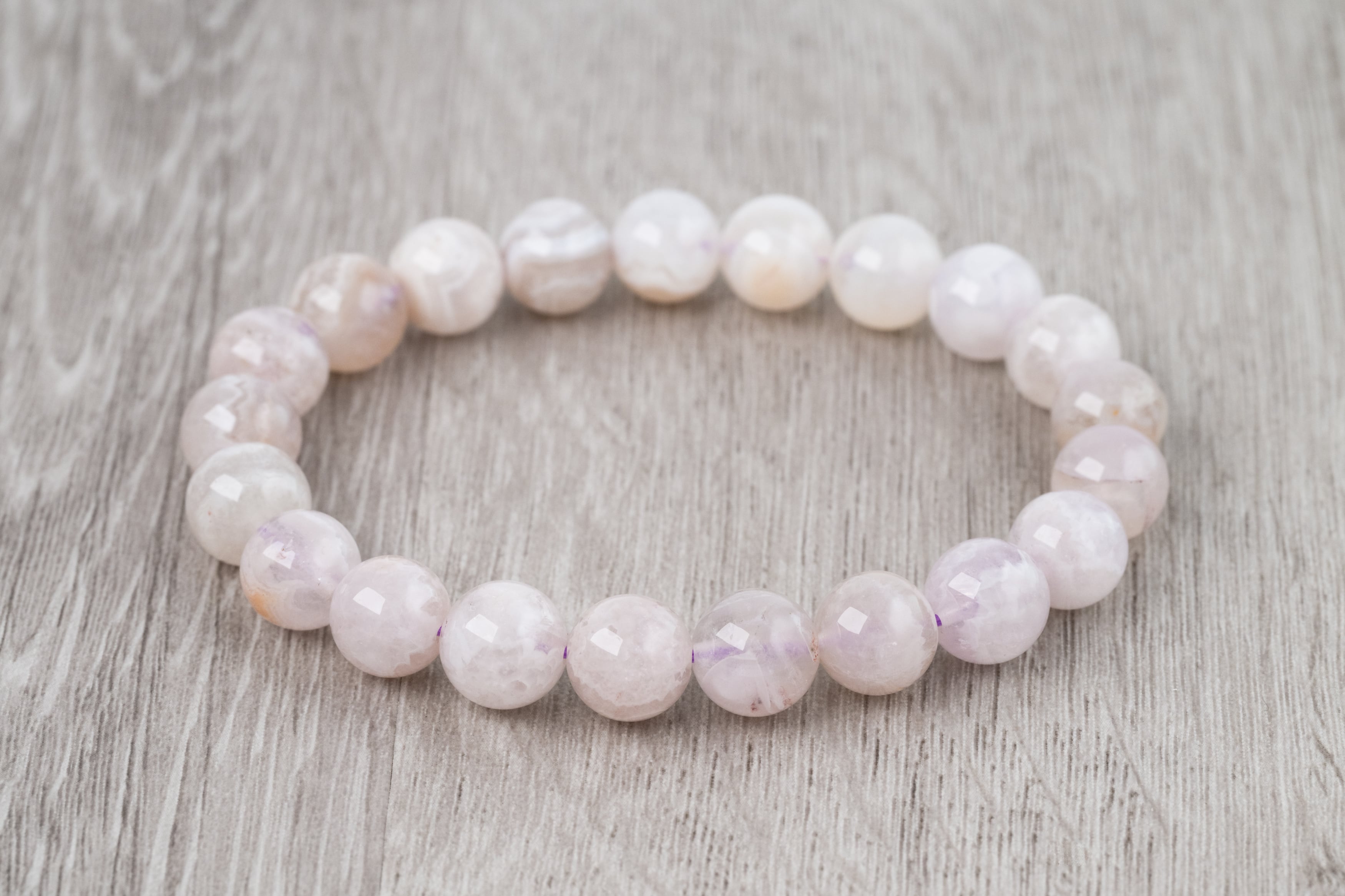 ◇一点物◇クレイジーレースアゲート（アメジスト） 9mmブレスレット