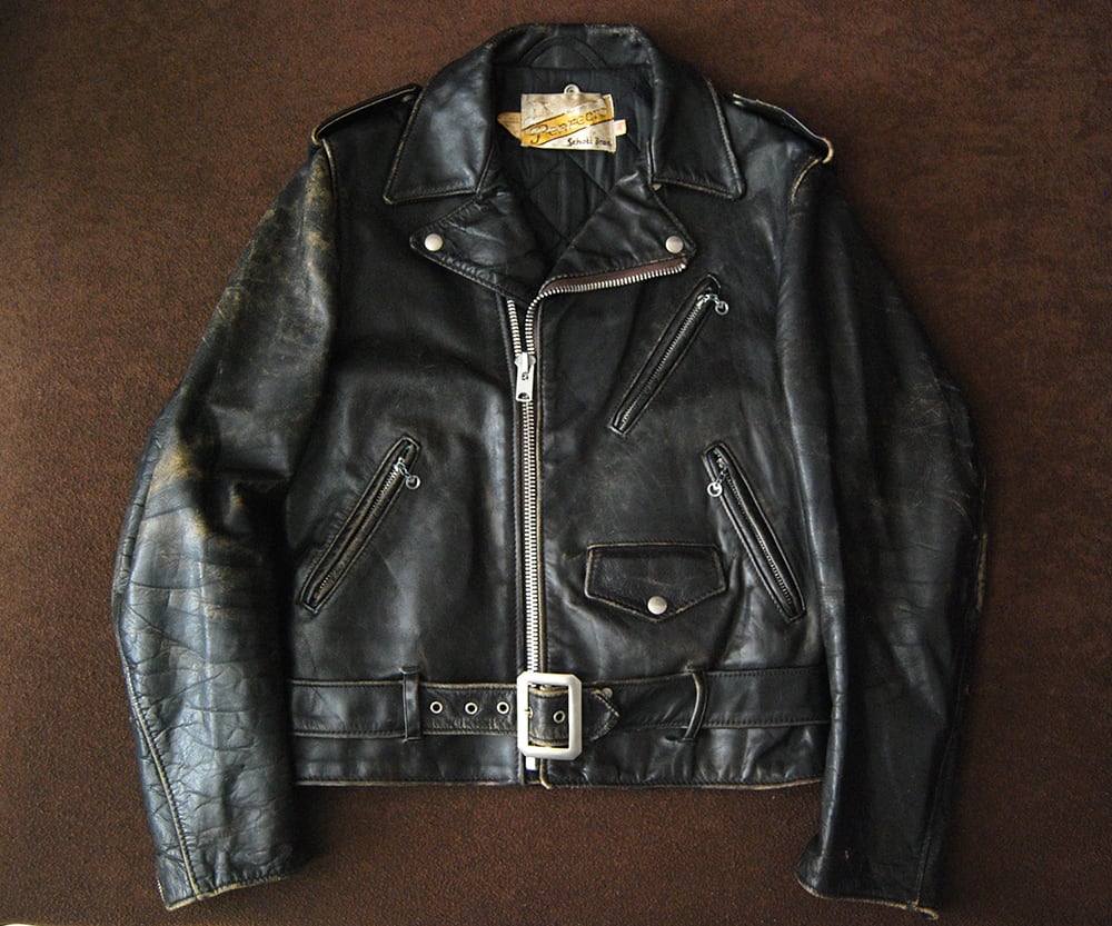 leather jacket vintage ユーロ　ブルゾン　変形デザイン