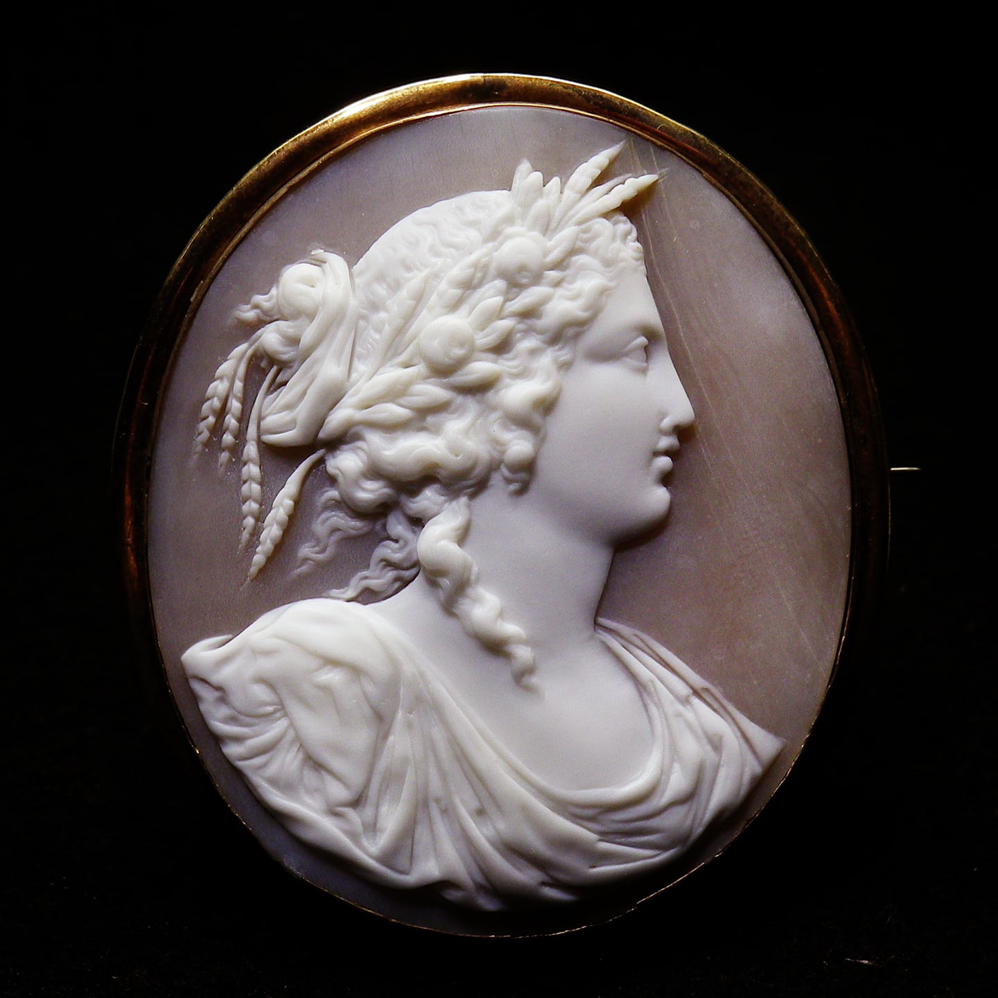 アンティーク(推定1900年頃) 大判作 ”古の地母神”