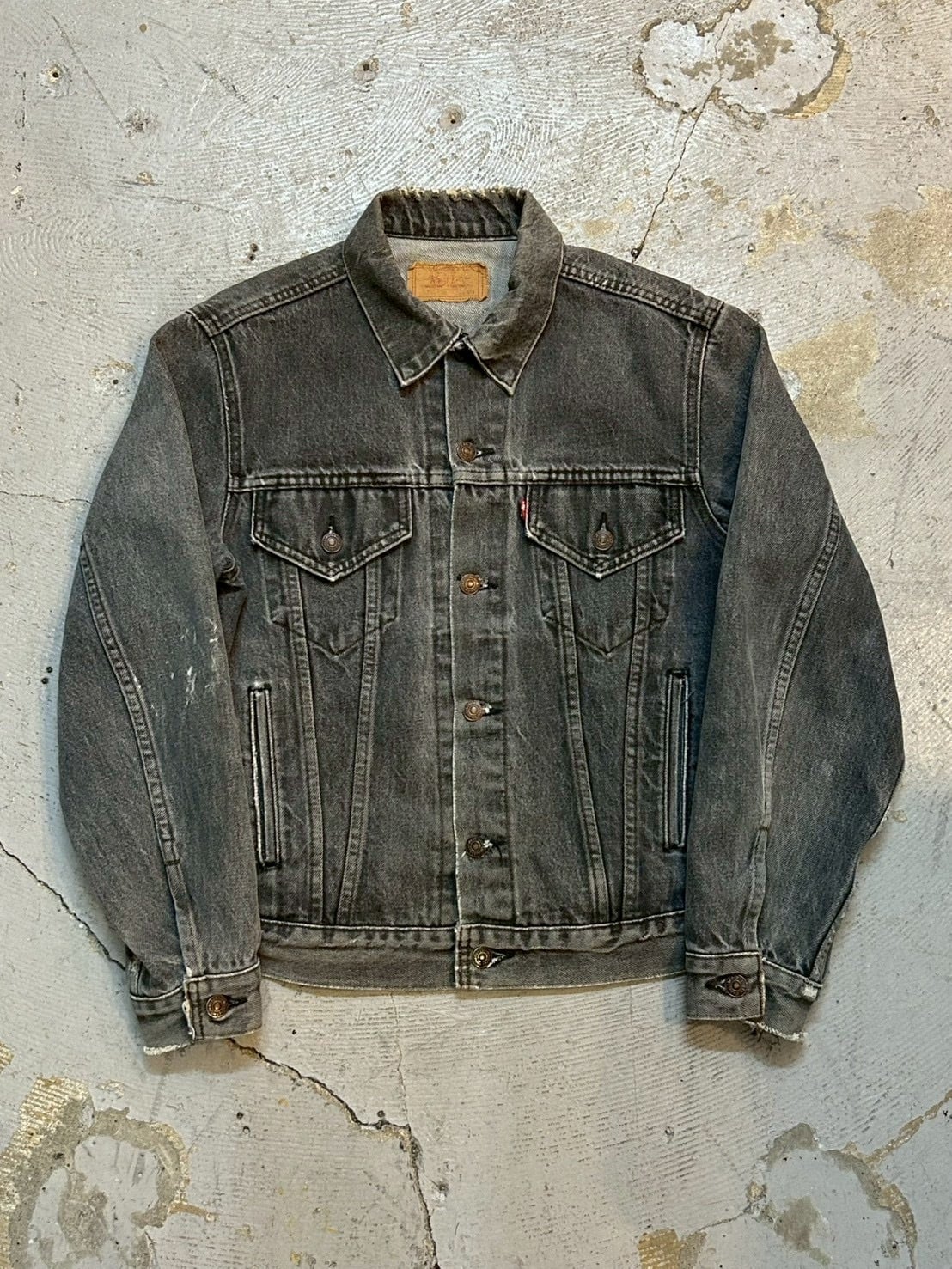 VINTAGE 80's LEVI'S 70506 BLACK DENIM JACKET 先染め | vintage