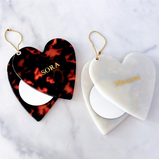 Marble Heart Mirror
