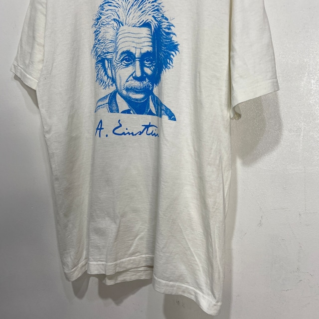 90s USA製　アインシュタイン　プリントTシャツ　偉人t 白　L