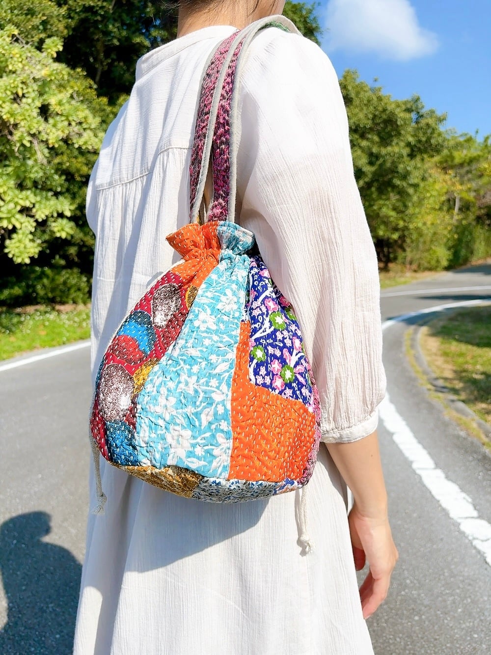 巾着トートバッグ