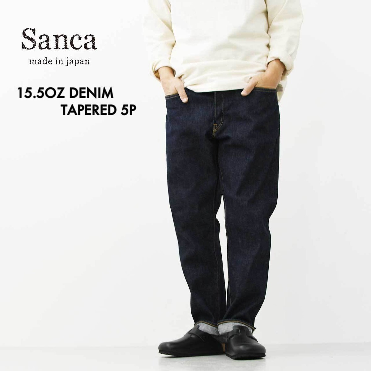 Sanca [サンカ] 15.5OZ DENIM TAPERED 5P [S24FPT01] 15.5オンス 