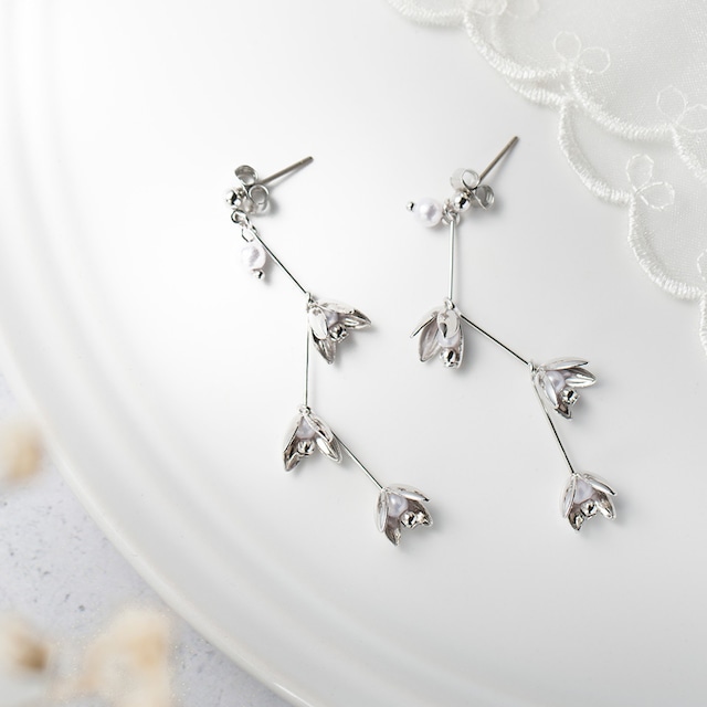 小枝 ピアス&イヤリング シルバー