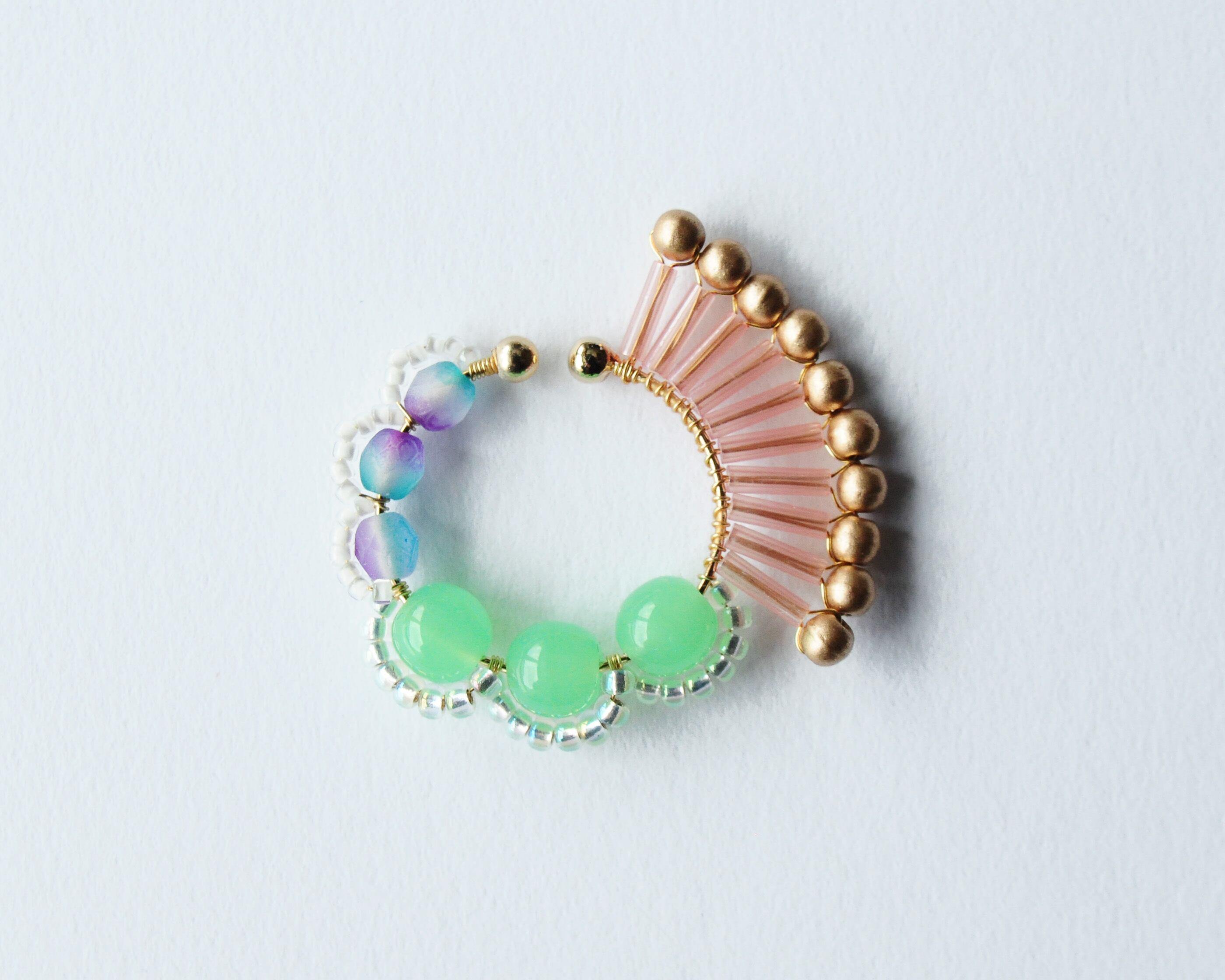 ＜Rollo～イロヅクビジュー～＞イヤーカフ『 ハミングバード/hummingbird 』<44>