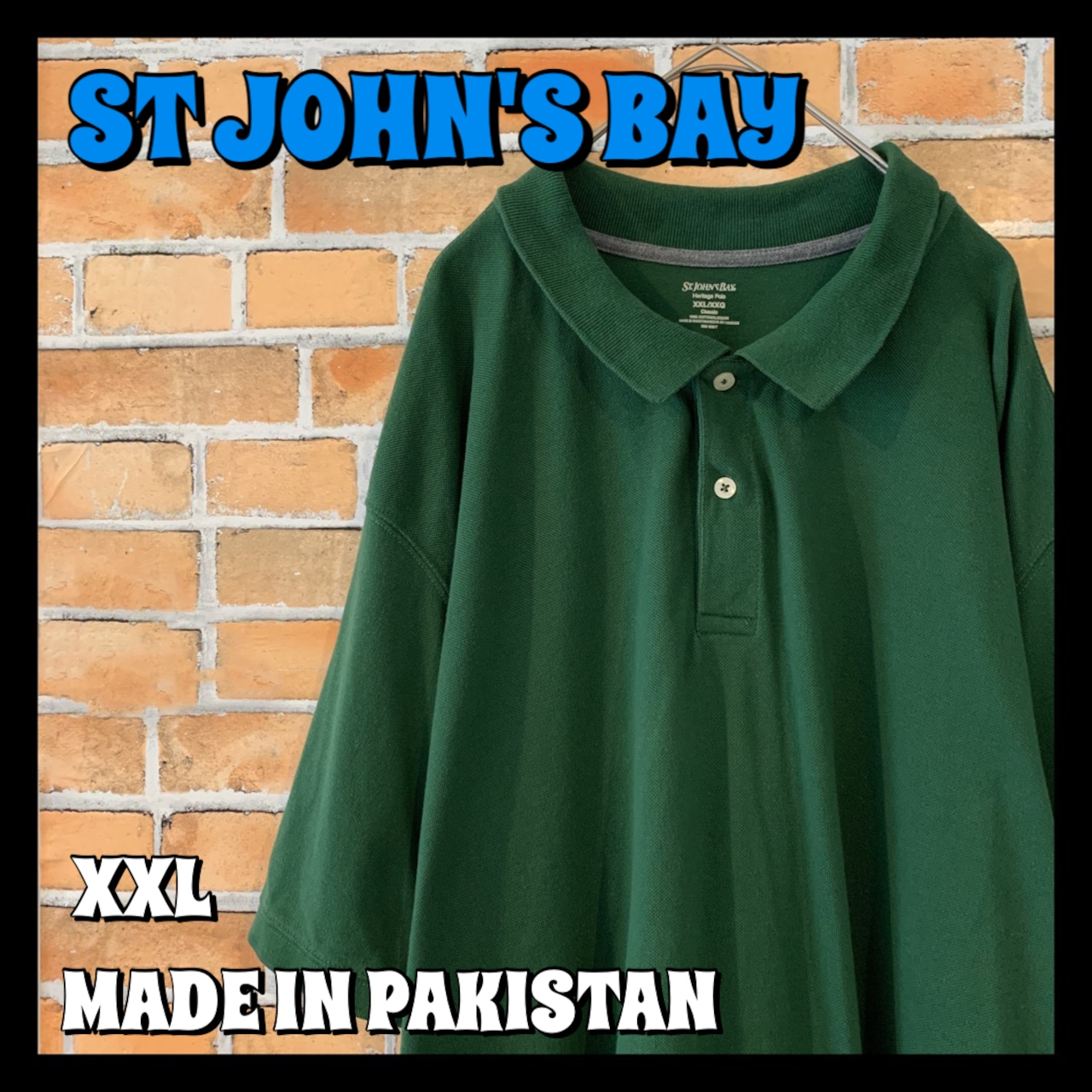 【ST JOHN'S BAY】 ポロシャツ USA古着 オーバーサイズ ビッグシルエット