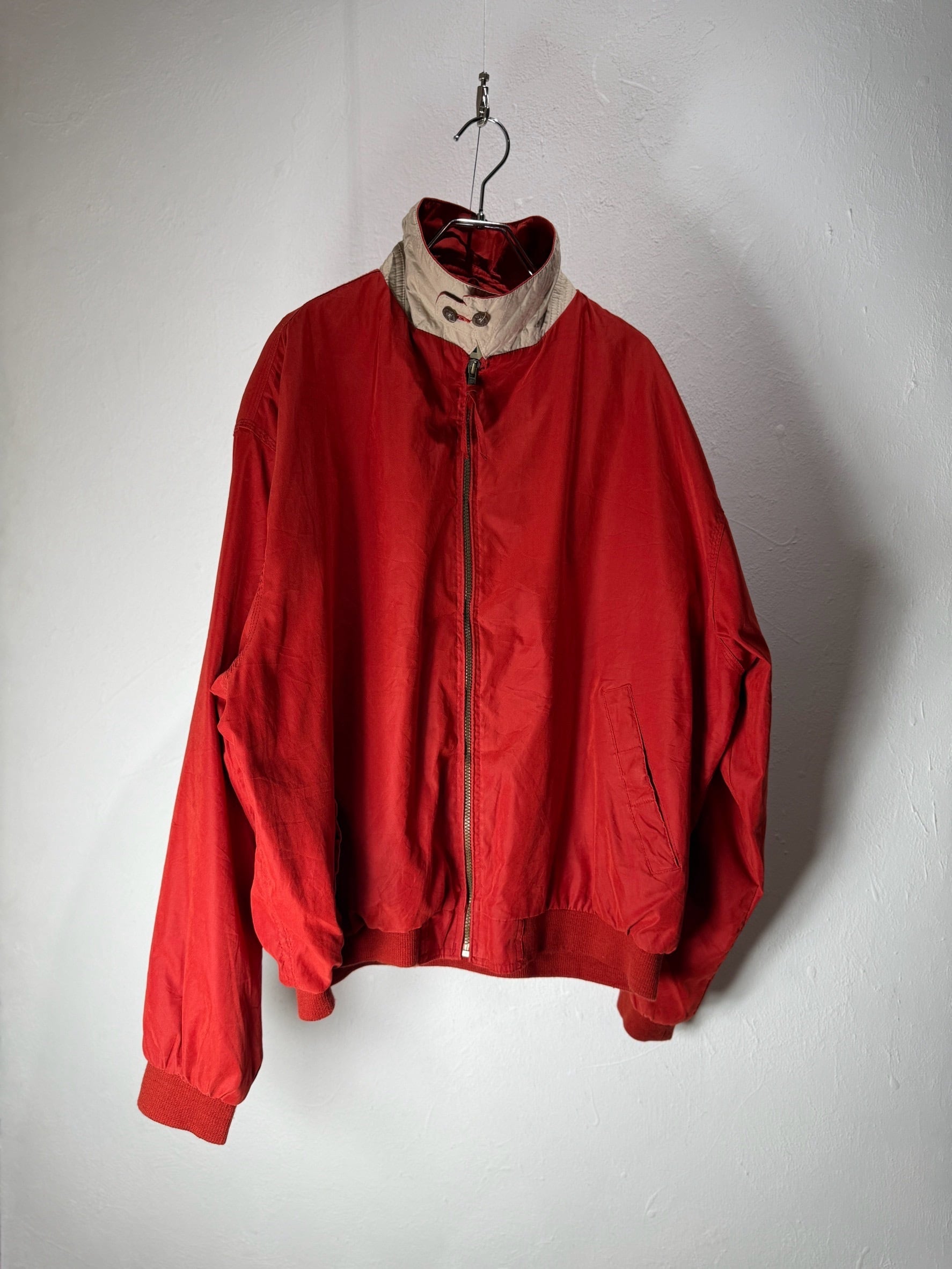 90s US orange red microfiber jacket