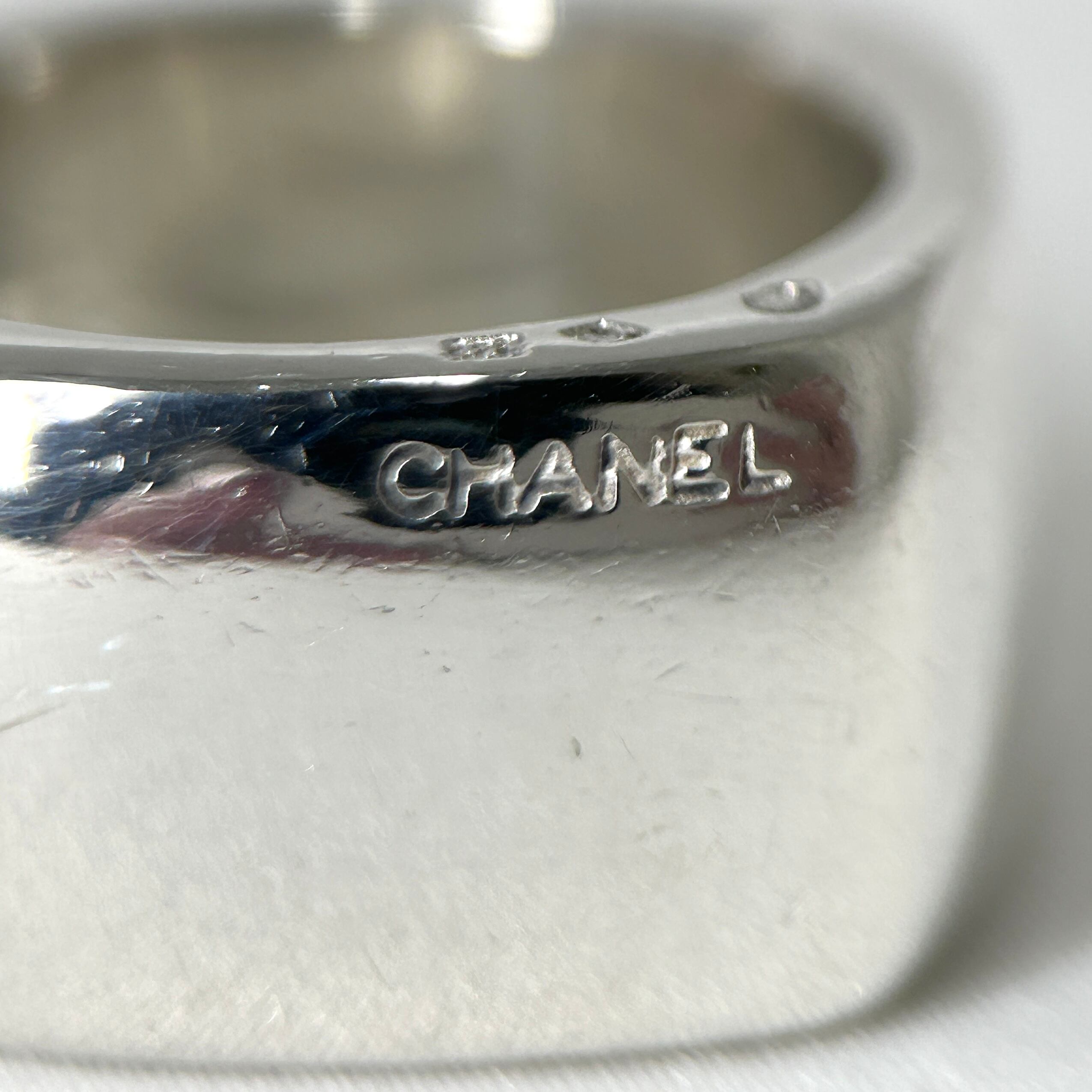 CHANEL シャネル スクエアリング シルバー925 約17号 | 2122