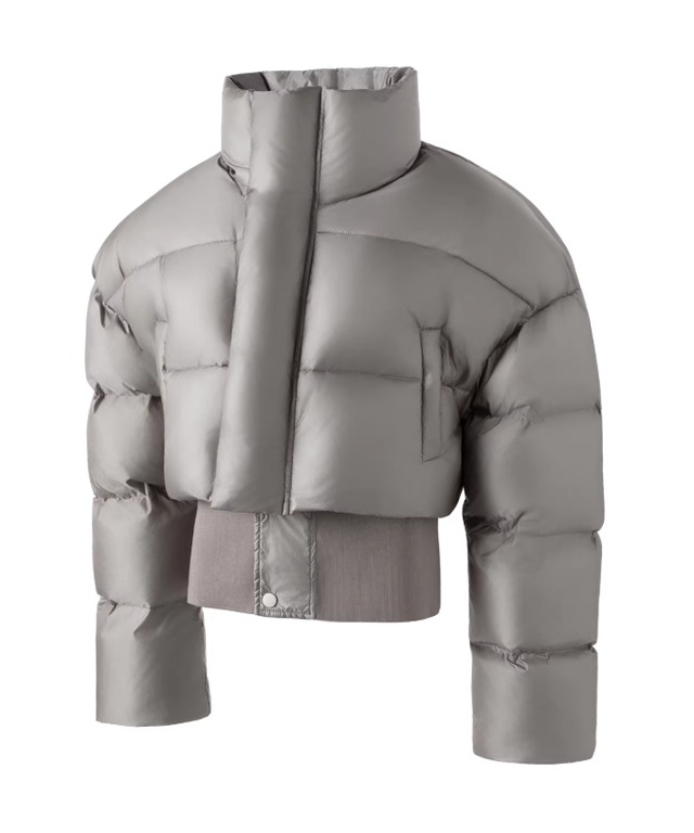 Short stand collar white duck down 0016