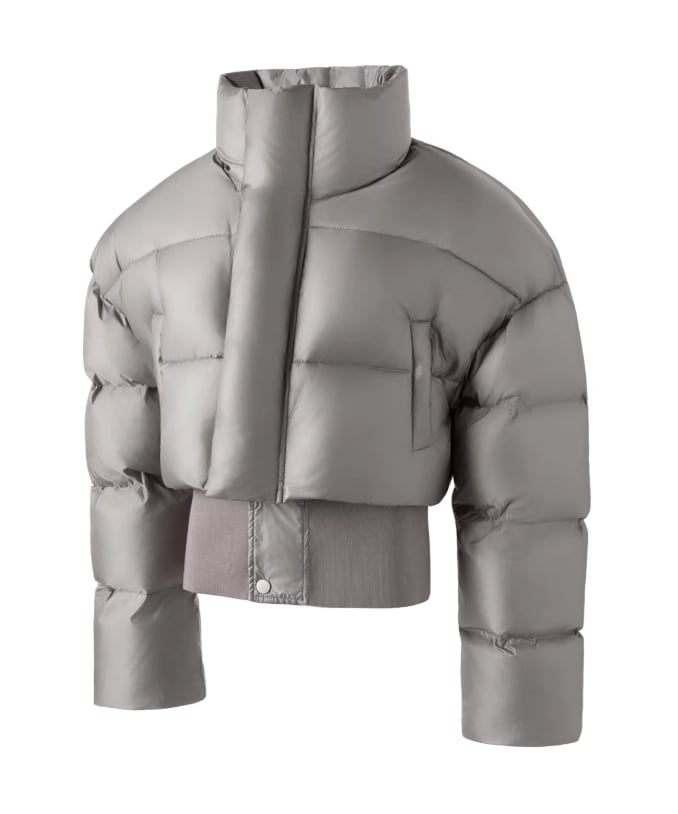 Short stand collar white duck down 0016