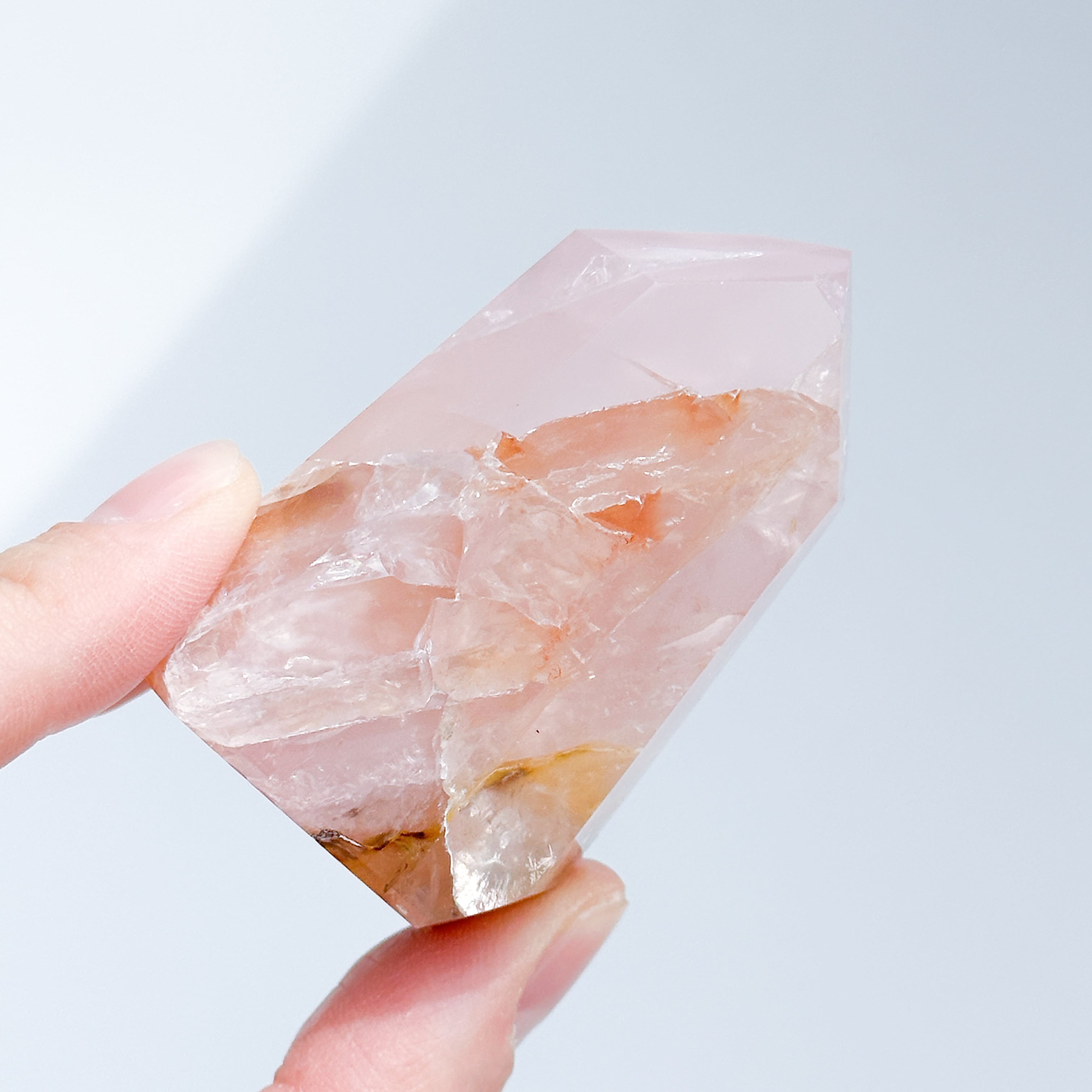 ローズクォーツ×ゴールデンヒーラー タワー91◇ Rose Quartz x Golden