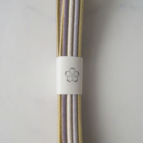 【和小物さくら・帯締め】四色畝組・高麗組帯締め 濃色・象牙色・暁鼠色・抹茶色 No.251018②