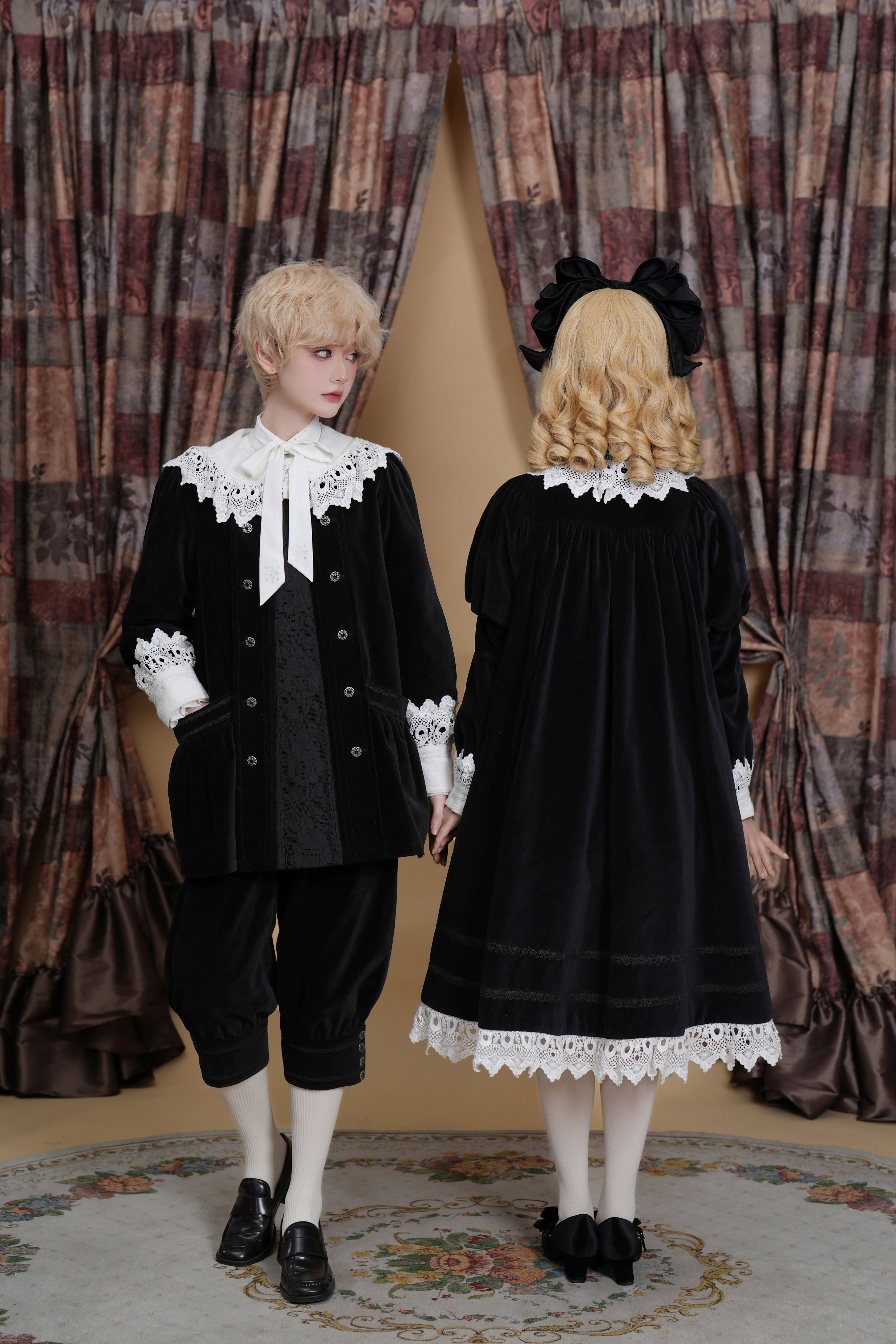 オーダー品　黒い羽の豪華バングル&リボンフロート リトル・ロード・フォントルロイ パンツ | HoshibakoWorks