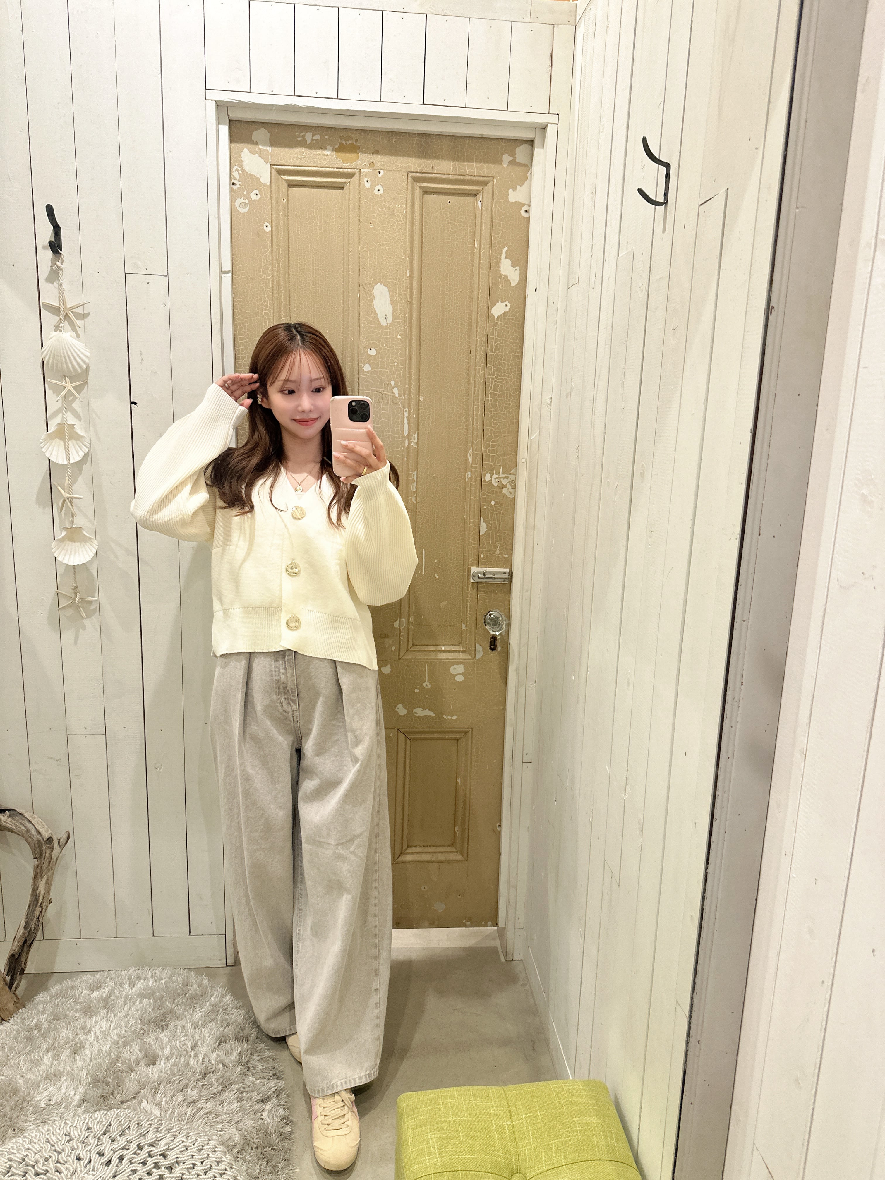 人気【LIFE is】カラーデニムパンツ ¥6,990+tax