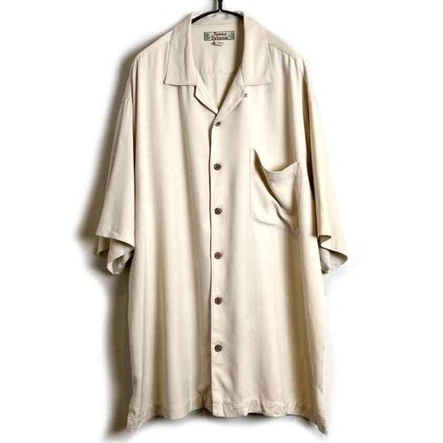 [Tommy Bahama] Vintage S/S Loop Collar Silk Shirt [1990s-] Vintage S/S Loop Collar Silk Shirt