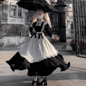ロリータファッション通販 SEASONZ クラシカルメイド服 ロング