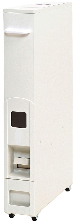 【数量限り】SAMICK 無洗米兼用スリムライスボックス(米びつ) 12kg RN-358-S ホワイト