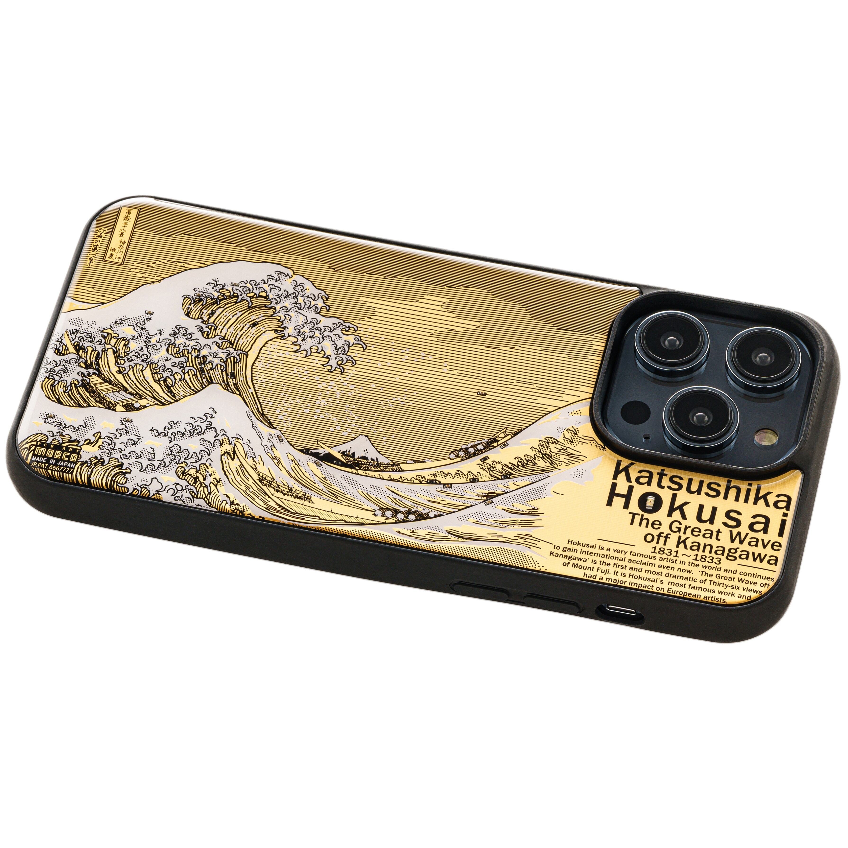 FLASH 神奈川沖浪裏 基板アート iPhone 14 Pro Max ケース | PCB ART moeco