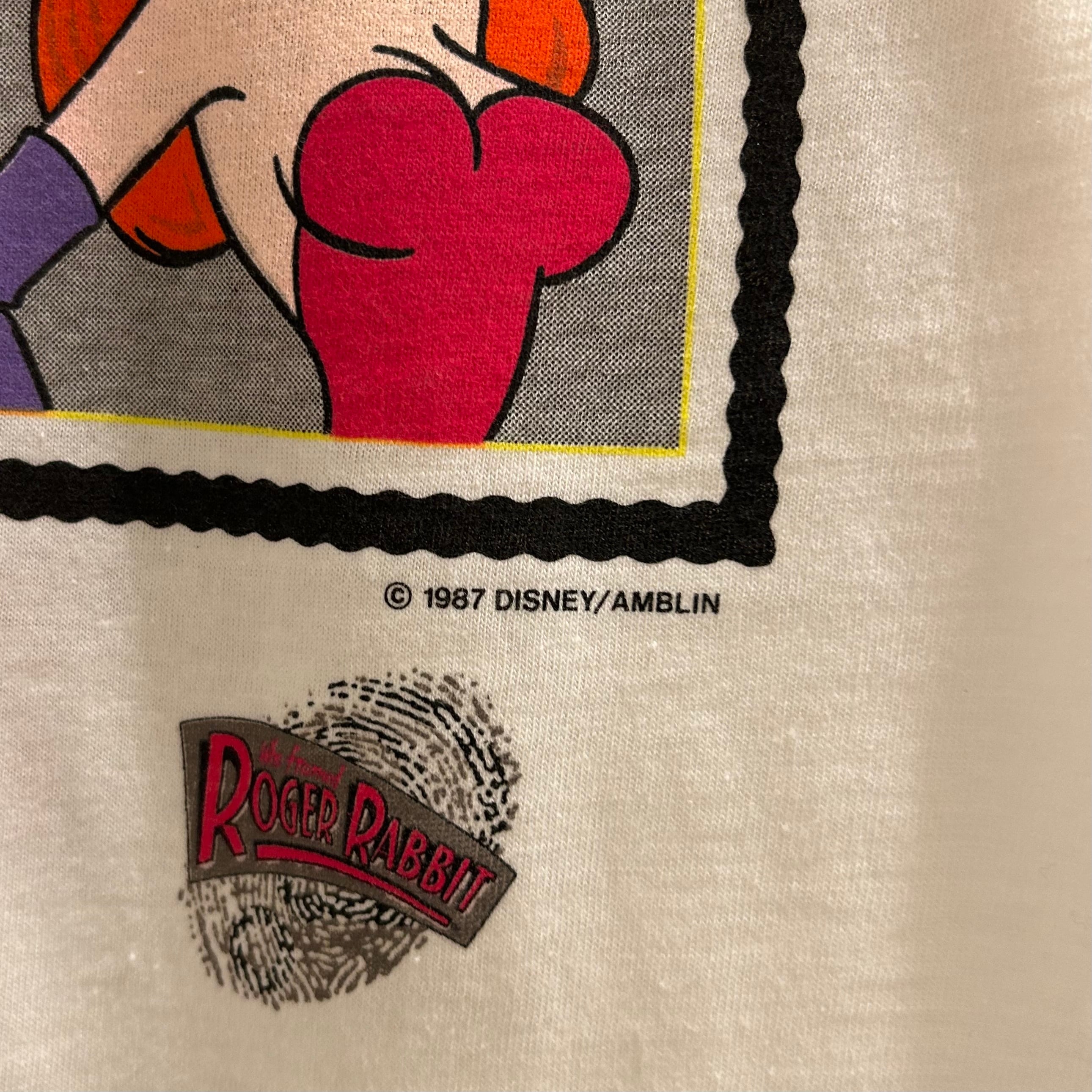 Dead Stock!! 1987s Roger Rabbit T-shirt | What'z up