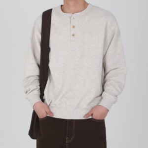 ヘンリーネックロングTシャツ　0825