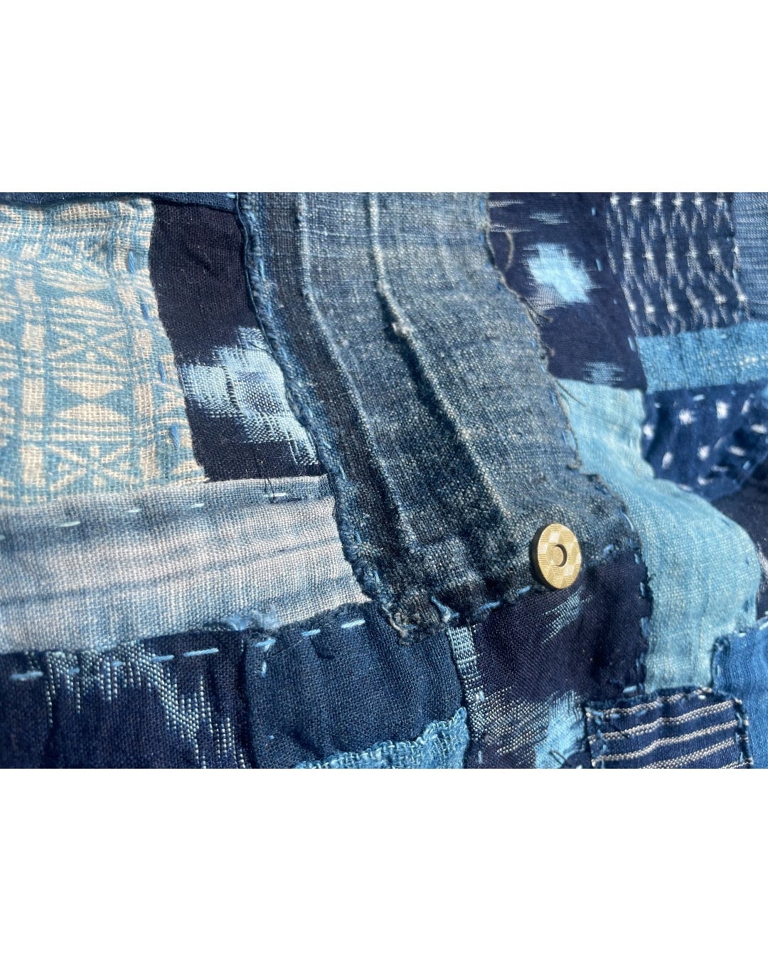 古布 襤褸の蓋付きショルダーバッグ | chibisix